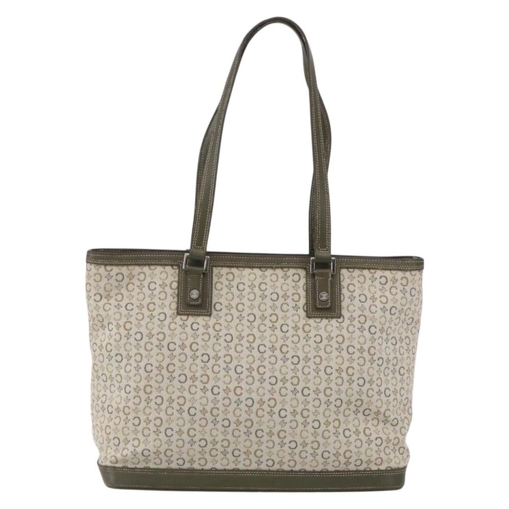 Celine C Macadam Tote Bag Green